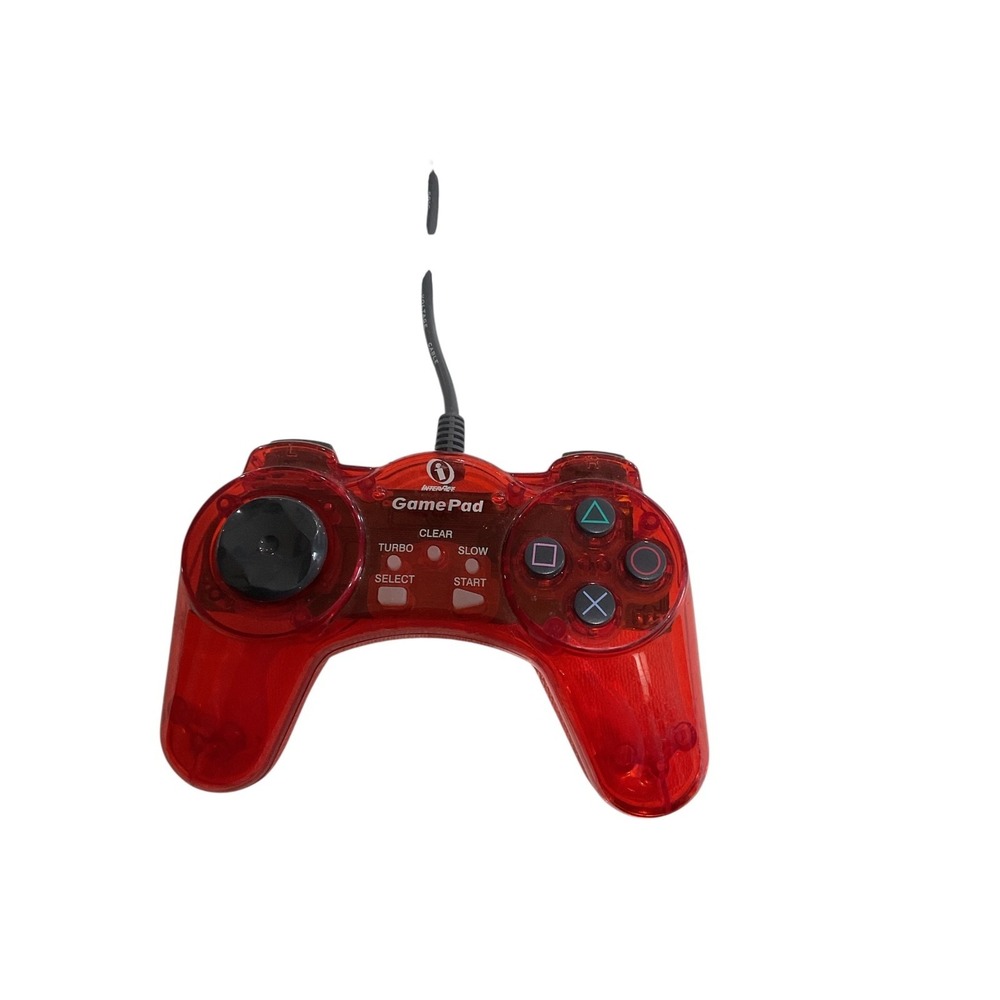 Clear Red Performance GamePad Colors P-107G Playstation Game Controller